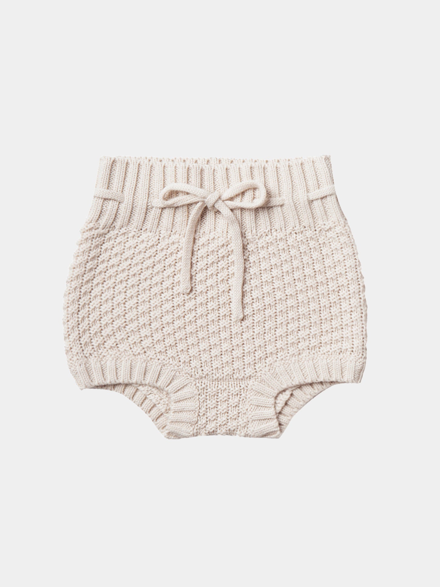 Quincy Mae Baby Knit Tie Bloomer - Saint Bernard
