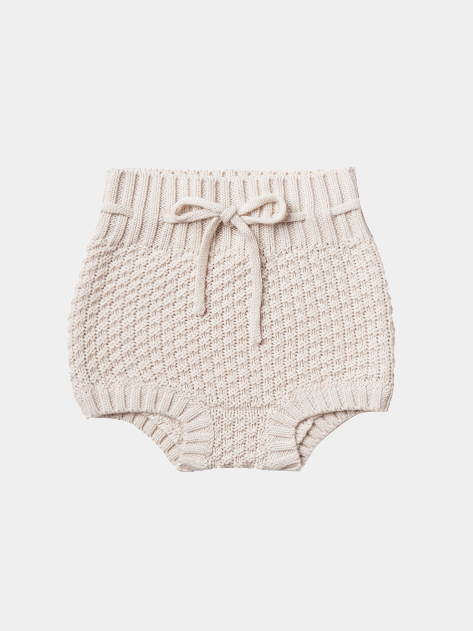 Quincy Mae Baby Knit Tie Bloomer - Saint Bernard