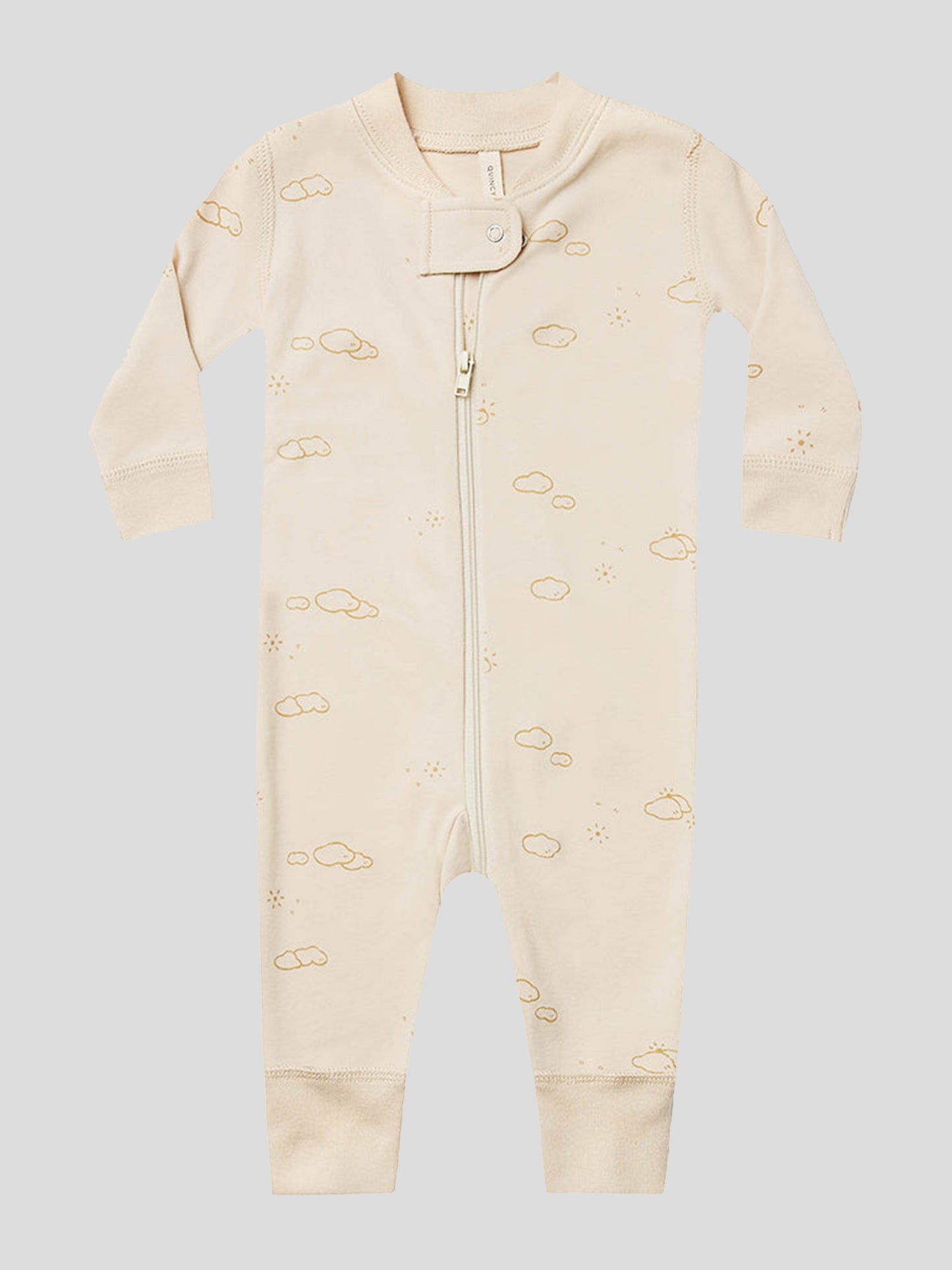 Quincy Mae Baby Zip Long Sleeve Sleeper - Saint Bernard