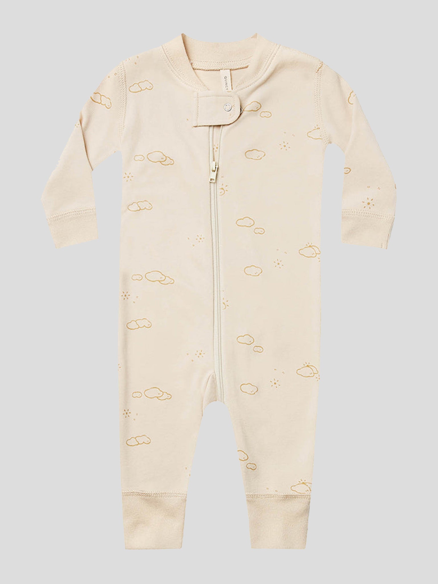 Quincy Mae Baby Zip Long Sleeve Sleeper - Saint Bernard