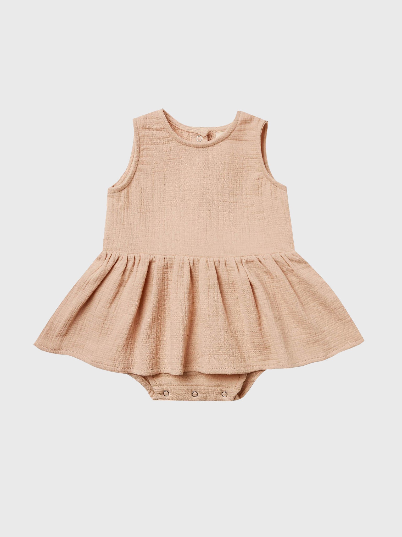 Quincy Mae Little Girls' Skirted Tank Onesie - Saint Bernard