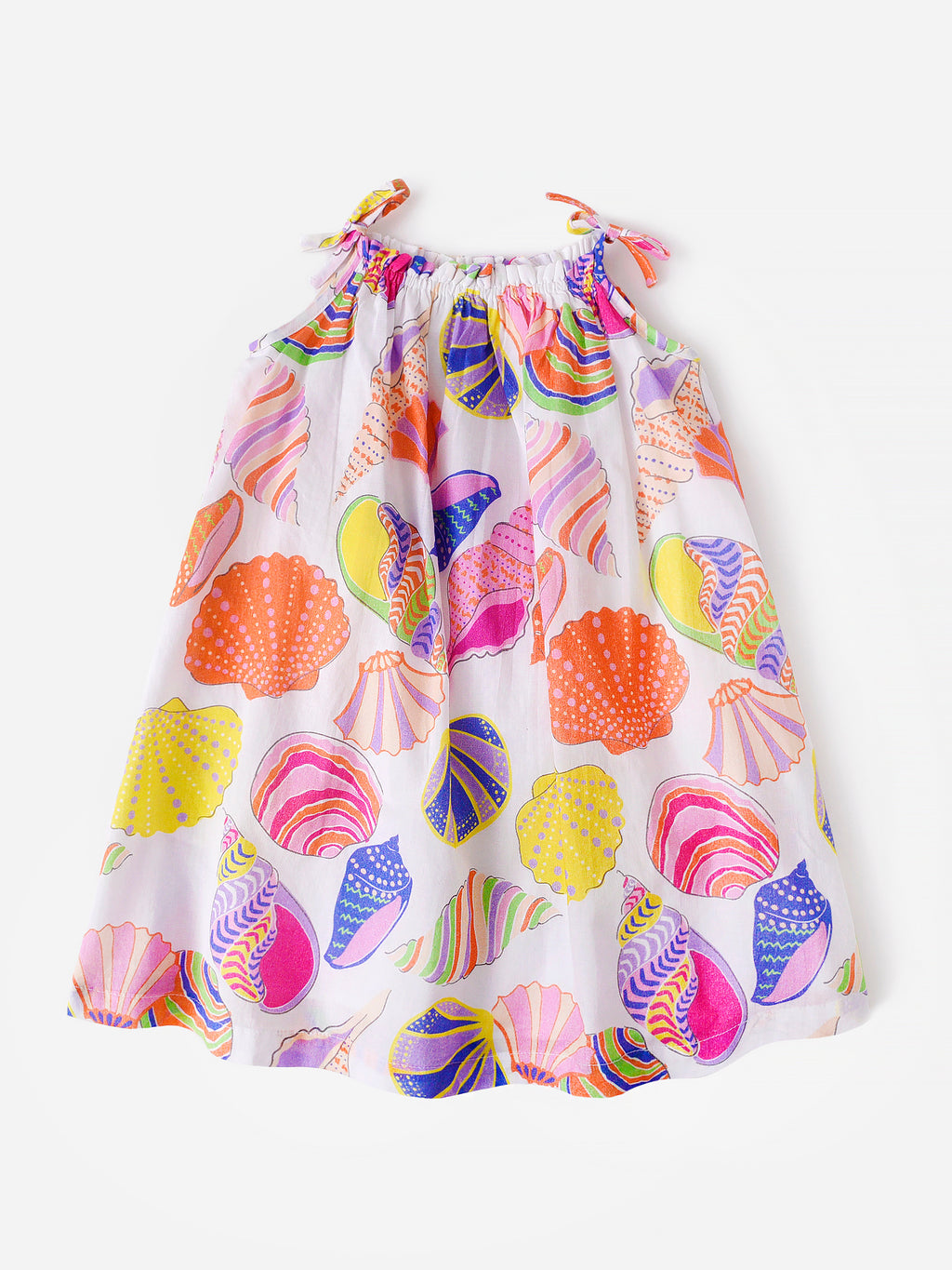 Lucky Jade Girls' Sparkling Shells Beach Dress - Saint Bernard