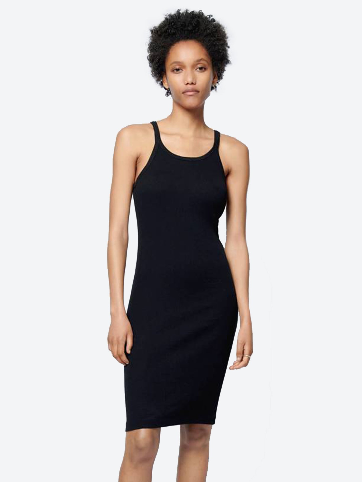 Re/Done Women's Ribbed Tank Dress - Saint Bernard