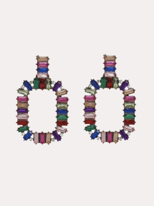 Accessory Concierge Rainbow Baguette Drop Earring