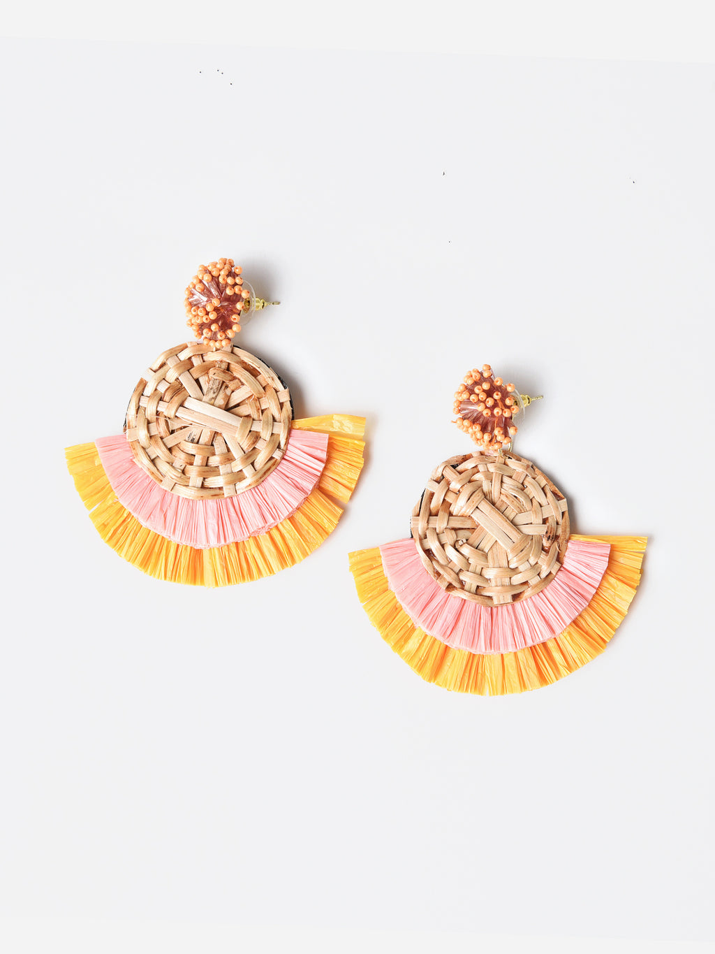 Oliphant Rattan Fan Earring - Saint Bernard