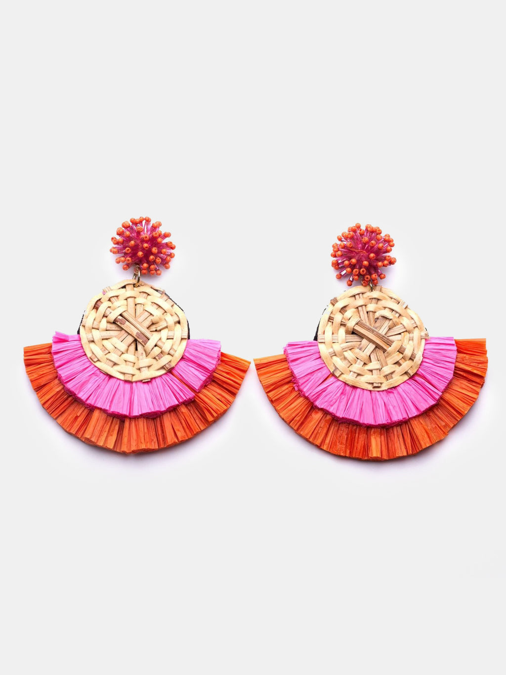 Oliphant Rattan Fan Earring - Saint Bernard