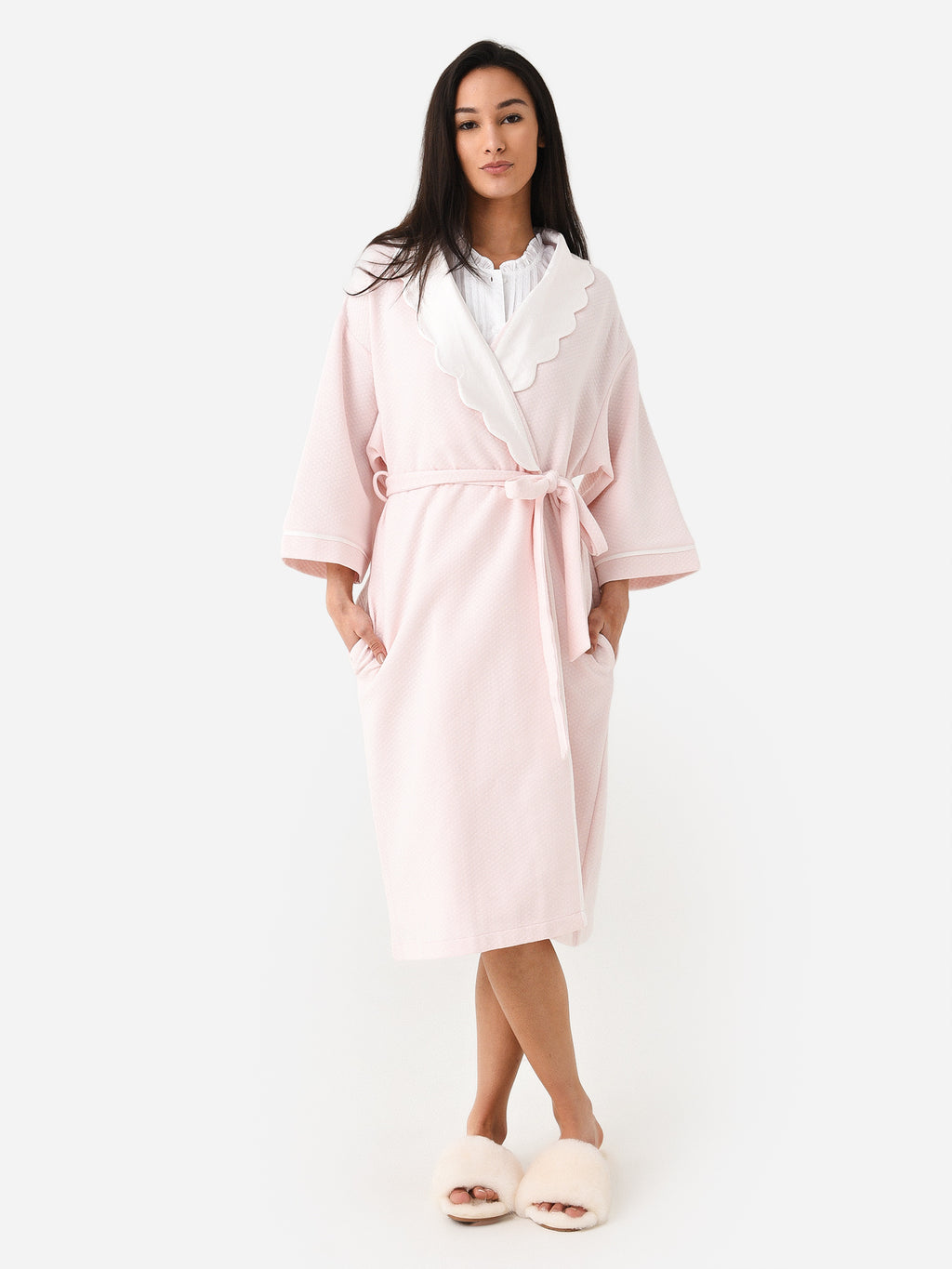 Lenora Women's Helen Cotton Robe - Saint Bernard