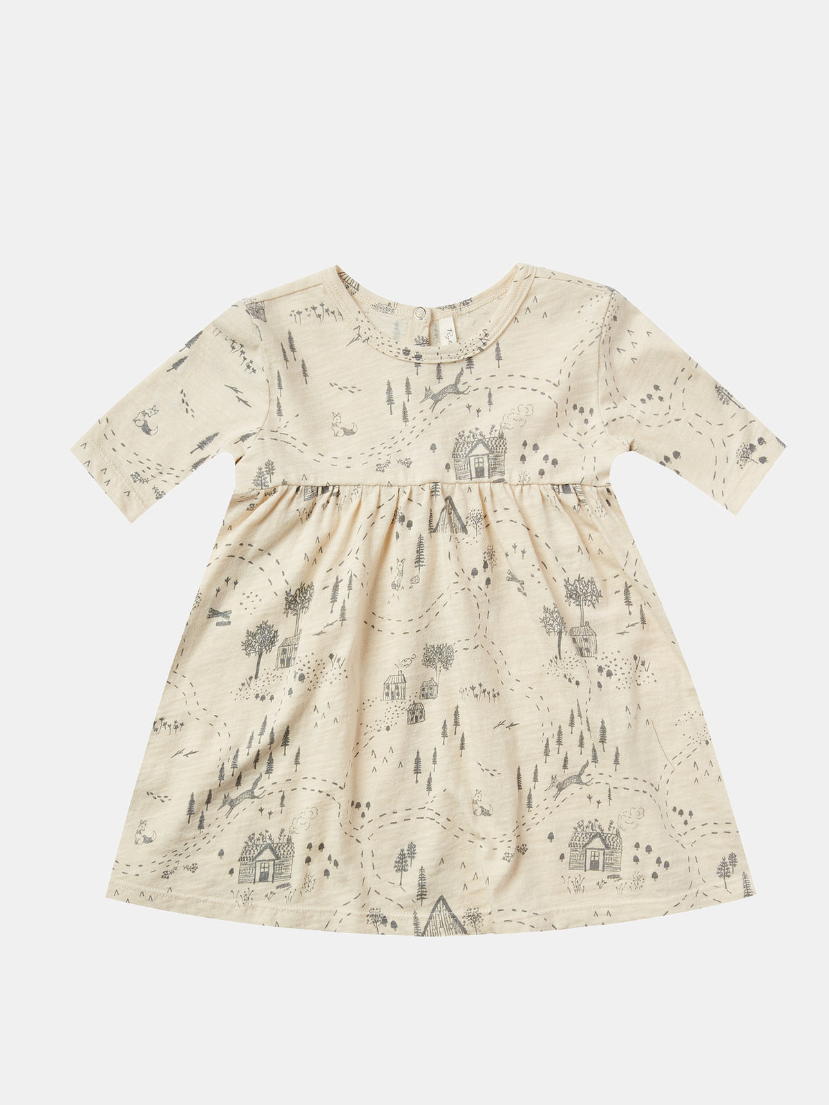 Rylee & Cru Little Girls' Into The Woods Finn Dress - Saint Bernard