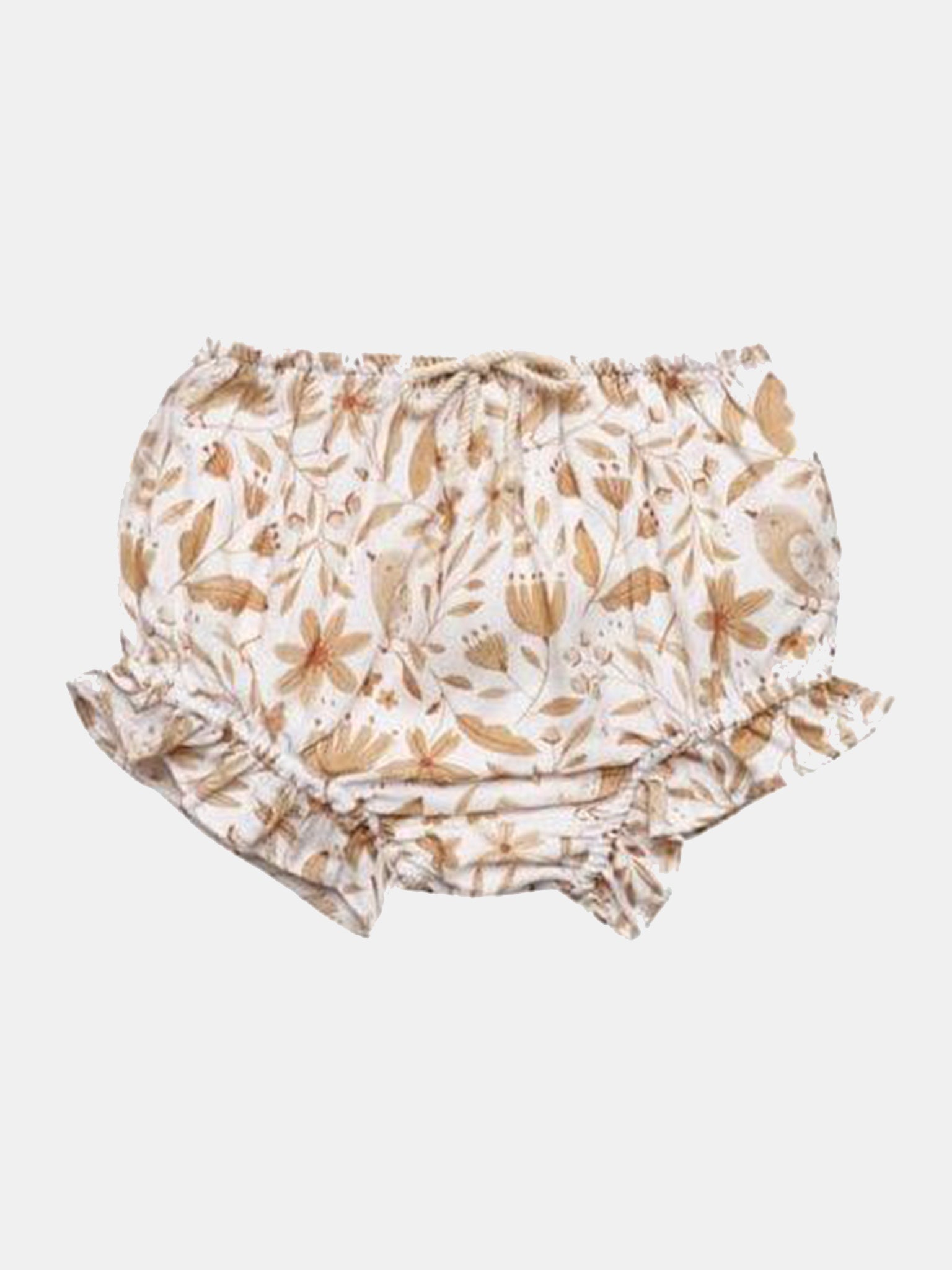 Rylee + Cru  Little Girls' Garden Birds Flutter Bloomer - Saint Bernard