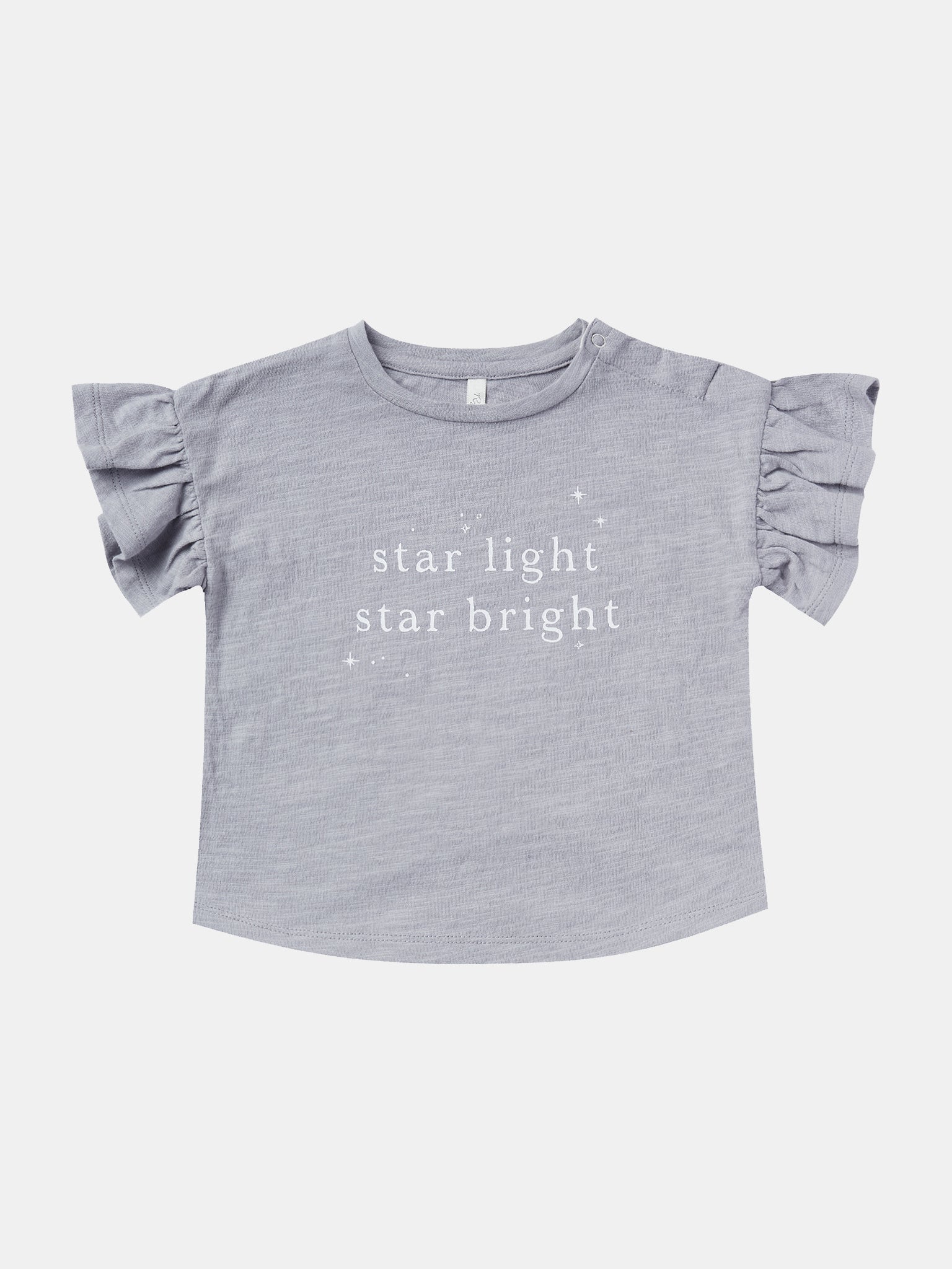 Rylee & Cru Little Girls' Star Light Flutter Tee - Saint Bernard