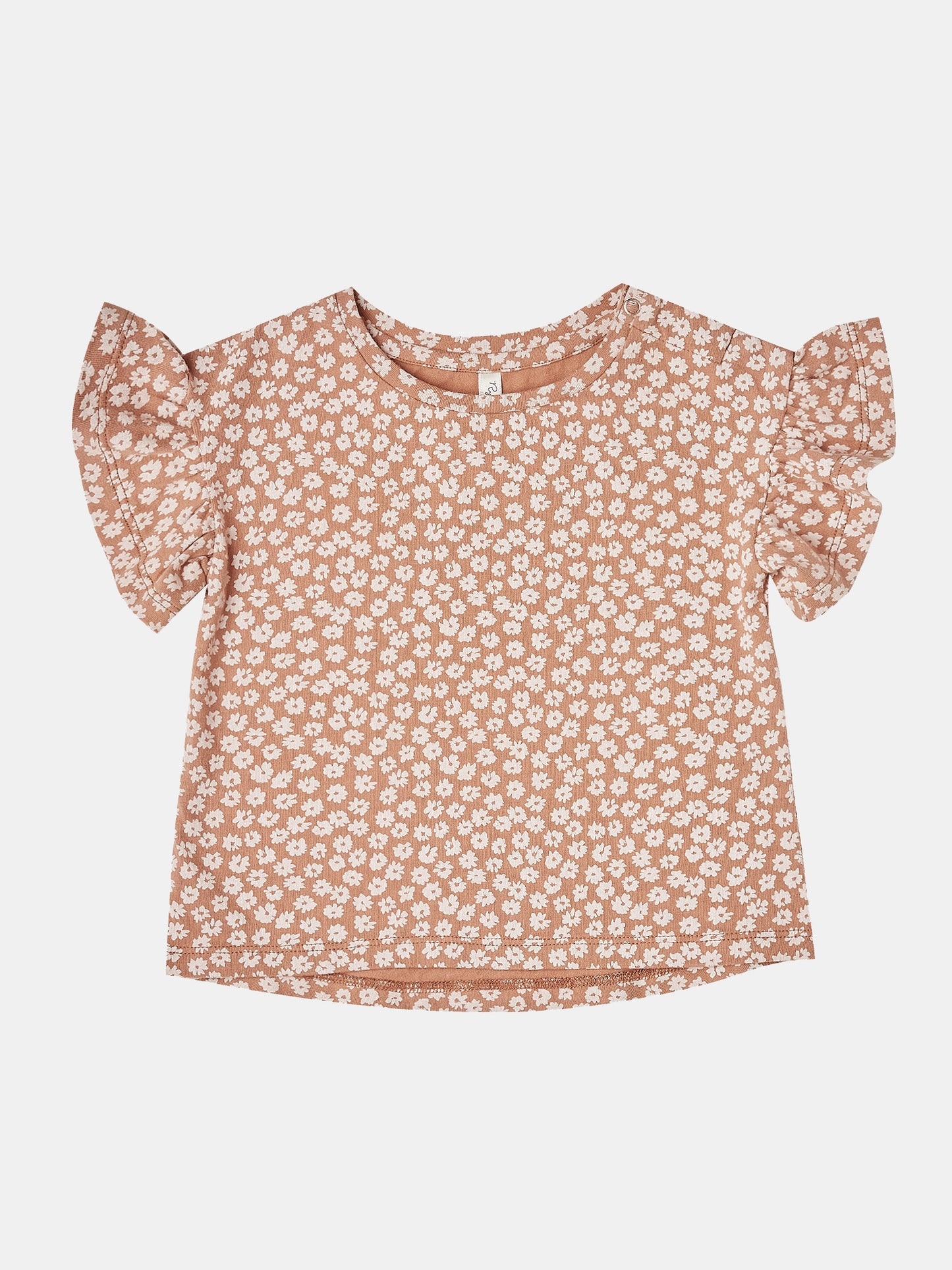 Rylee + Cru Little Girls' Ditsy Flutter Tee - Saint Bernard
