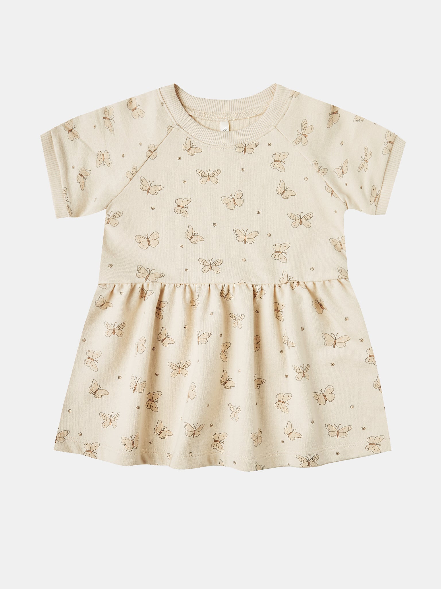 Rylee + Cru Little Girls' Butterfly Raglan Dress - Saint Bernard