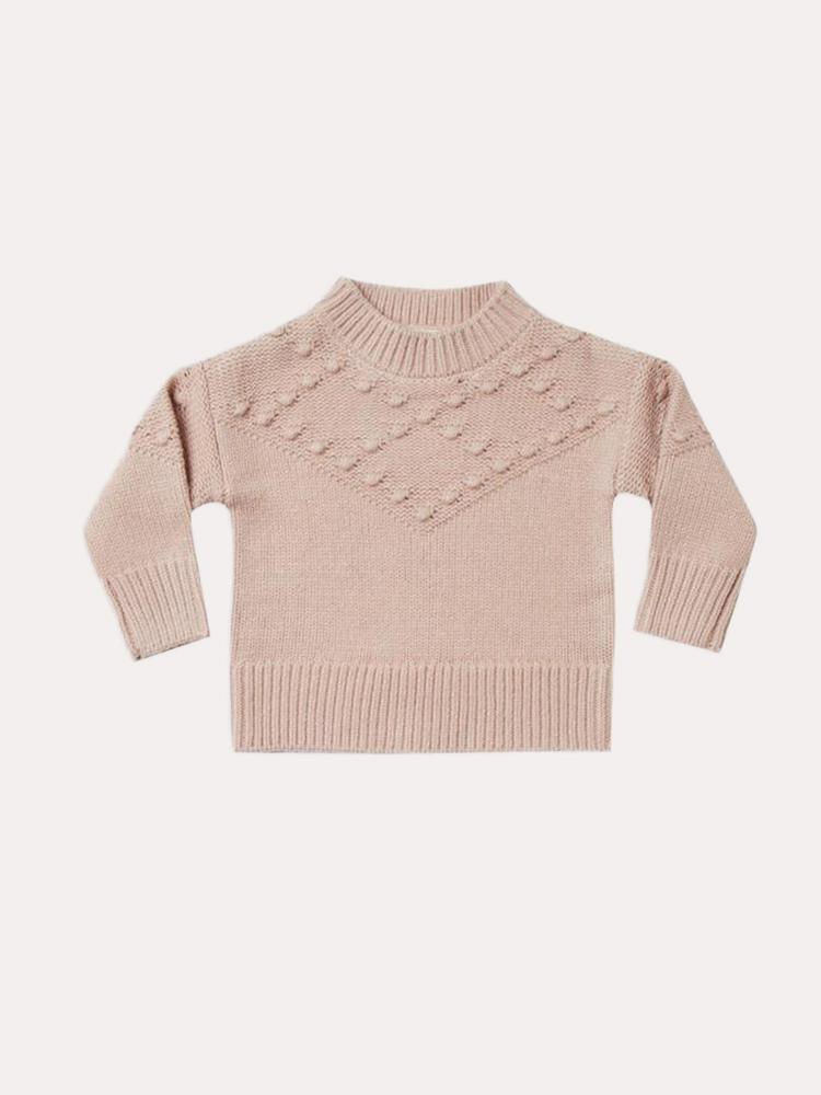 Rylee & Cru Baby Girl Bobble Sweater - Saint Bernard