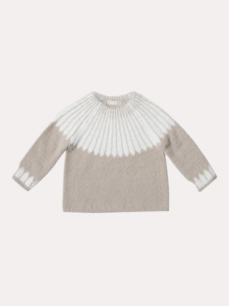 Rylee & Cru Baby Girl Chalet Sweater - Saint Bernard