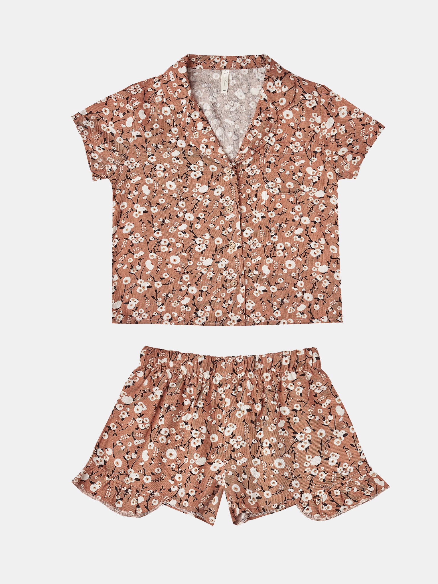 Rylee + Cru Girls’ Dahlia Pajama Set - Saint Bernard
