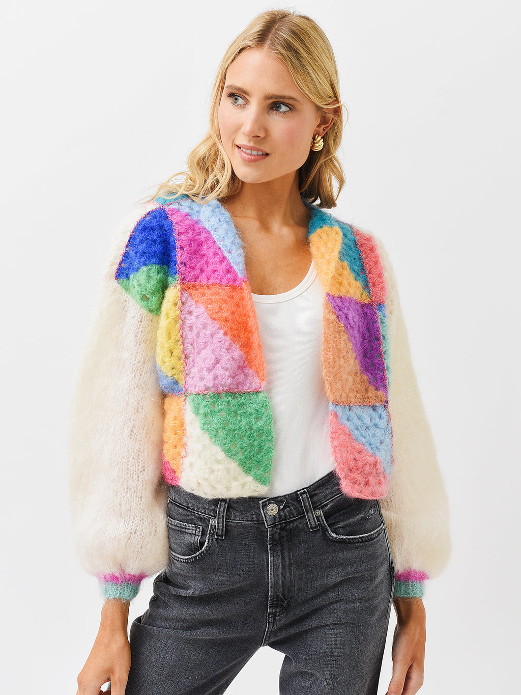 Rose Carmine Women's Cropped Cardigan - Saint Bernard
