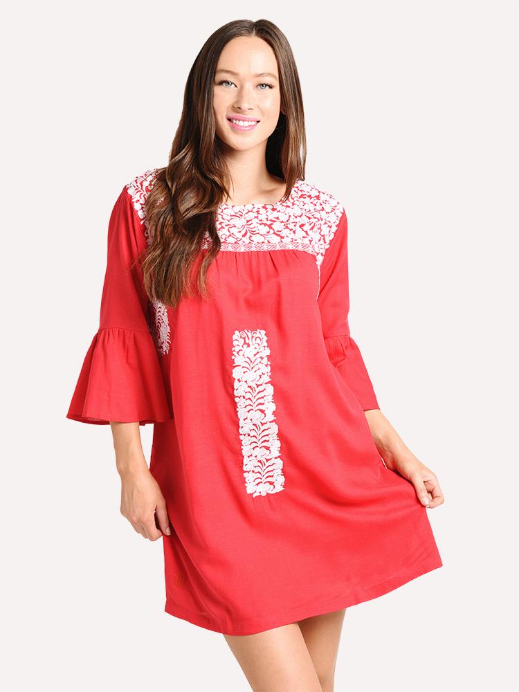 J. Marie Regina Long Sleeve Dress - Saint Bernard