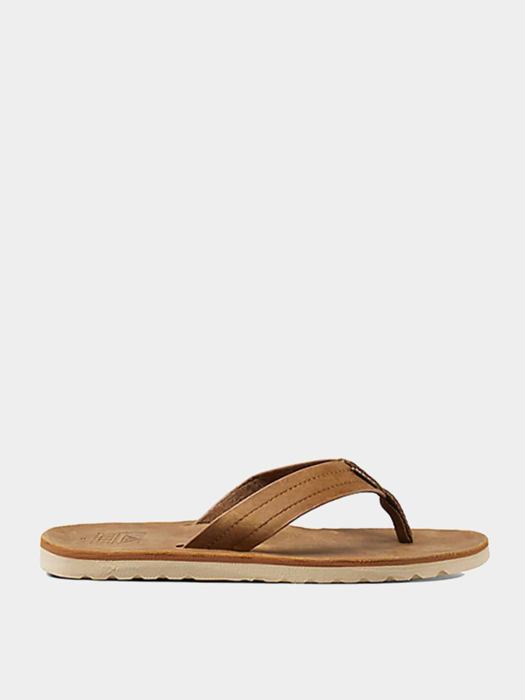 Reef Men's Voyage Leather Flip Flop - Saint Bernard