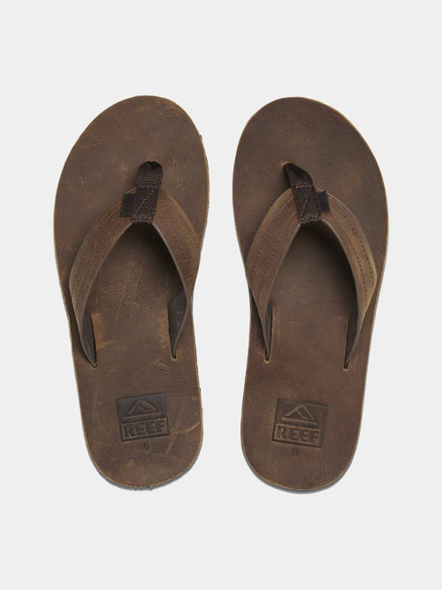 Reef Men's Voyage Leather Flip Flop