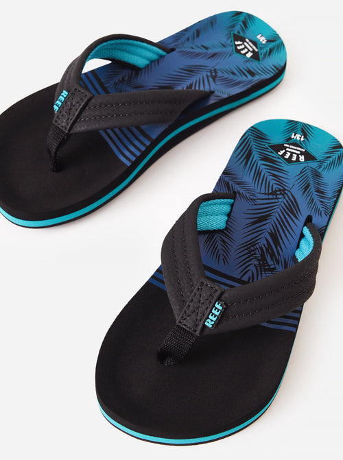 Reef Kids' Ahi Aqua Palms Flip Flop