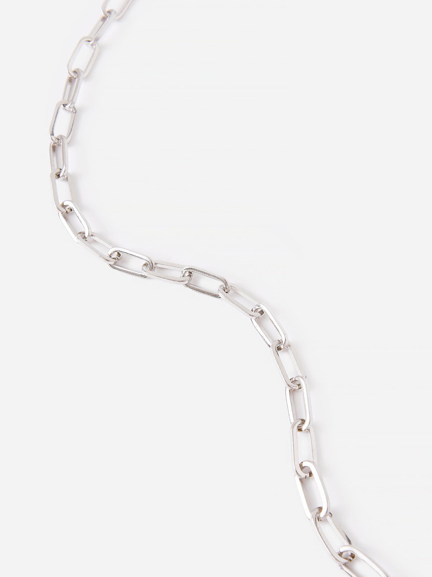 Martha Calvo Women's Rhodium Open Link Necklace