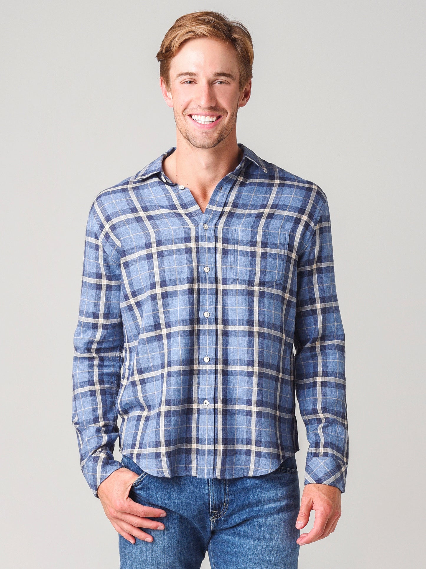 Rails Men's Long Sleeve Button-Down Shirt