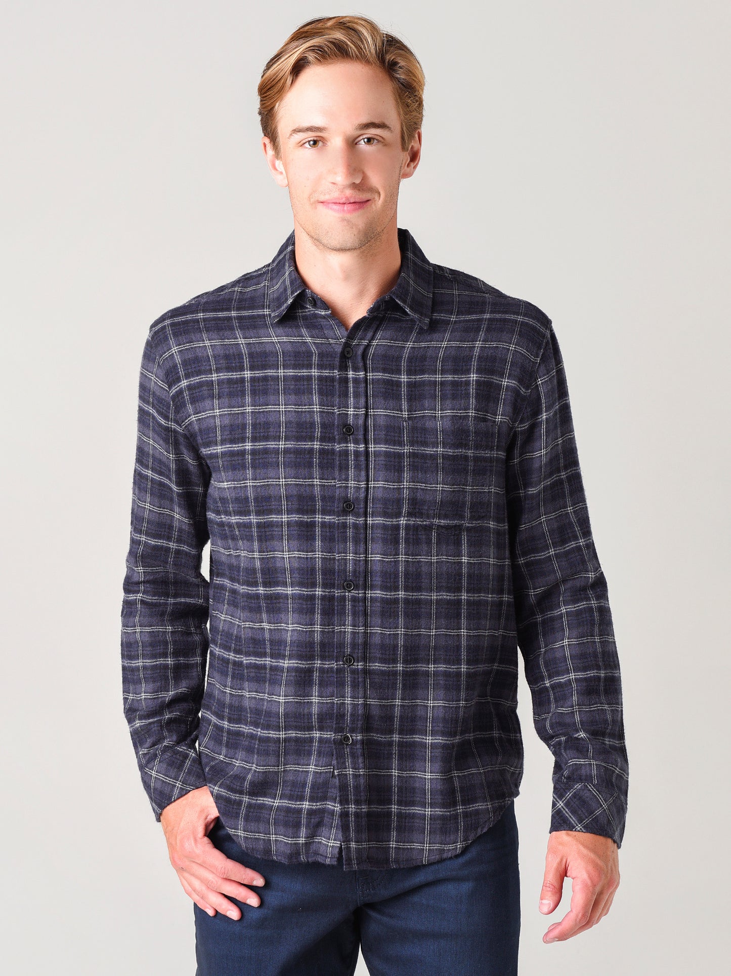 Rails Men's Lennox Button Down Shirt - Saint Bernard