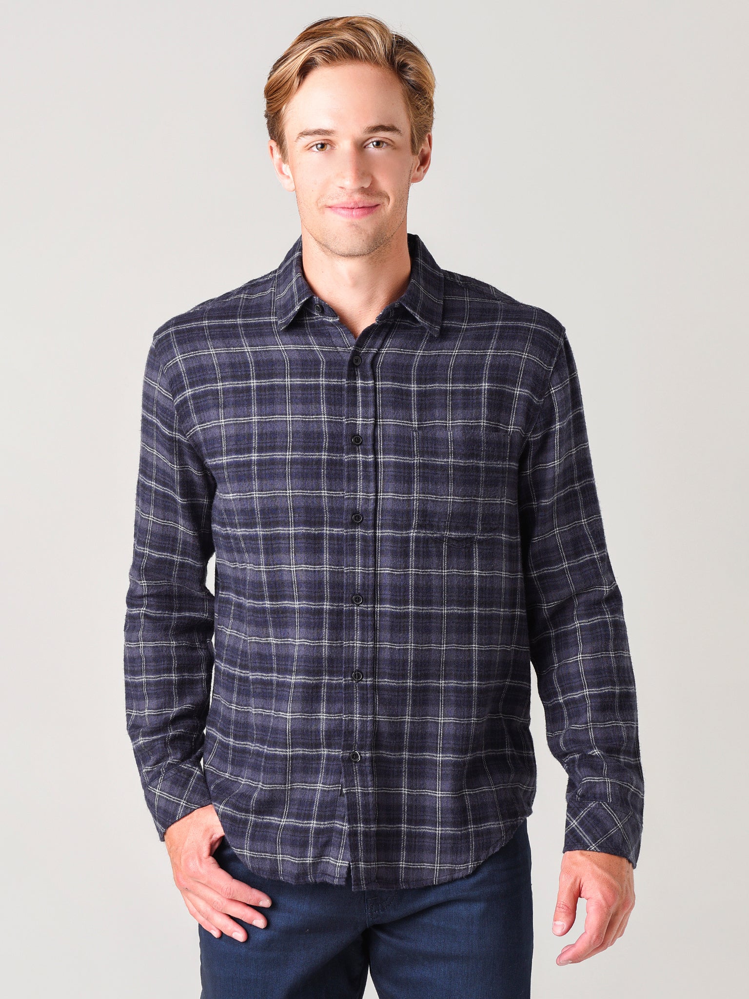 Rails Men's Lennox Button Down Shirt - Saint Bernard