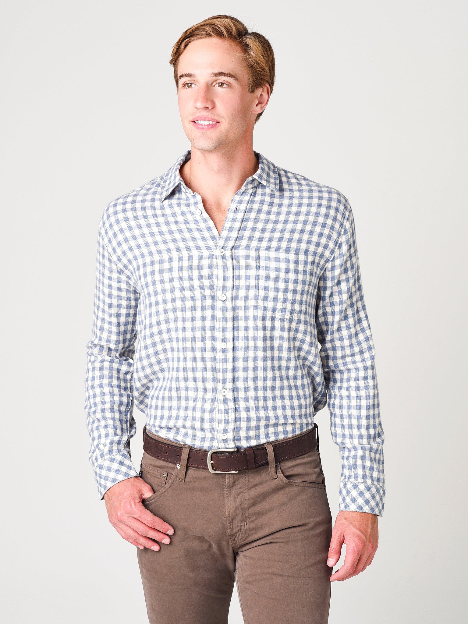 Rails Men's Brushed Lenox Button-Down Shirt - Saint Bernard