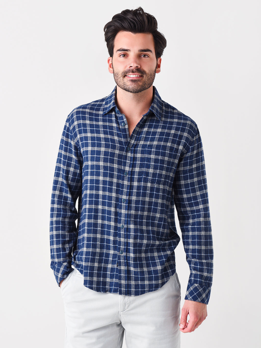 Rails Men's Lennox Button-Down Shirt - Saint Bernard