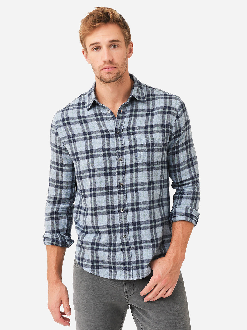 Rails Men's Lennox Button-Down Shirt - Saint Bernard