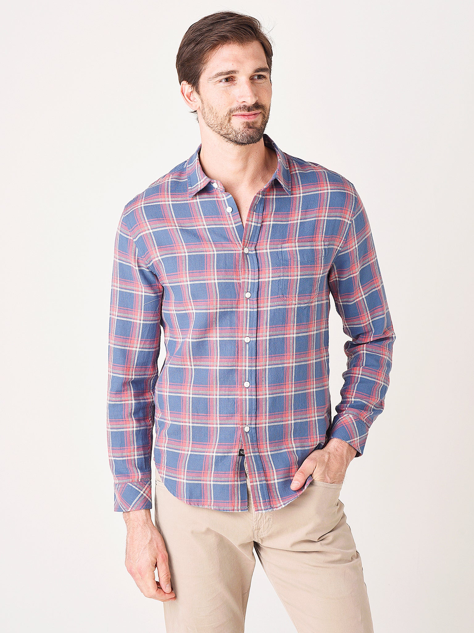 Rails Men's Wyatt Button-Down Shirt - Saint Bernard