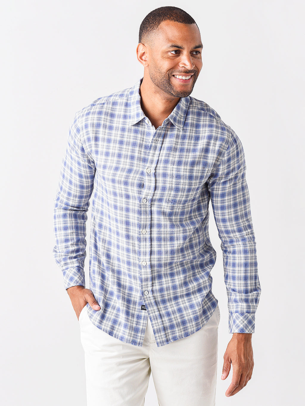 Rails Men's Wyatt Long Sleeve Shirt - Saint Bernard