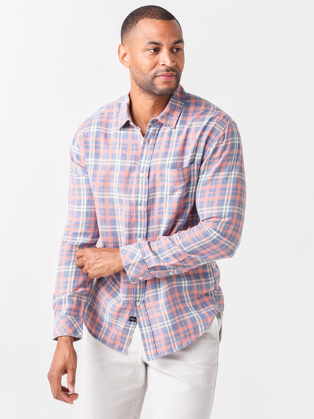 Rails Men's Long Sleeve Wyatt Shirt - Saint Bernard