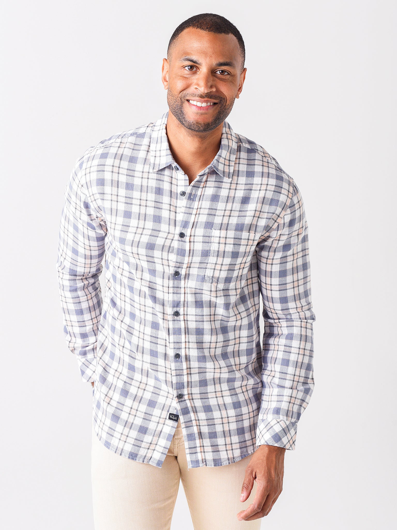 Rails Men's Wyatt Long Sleeve Shirt - Saint Bernard