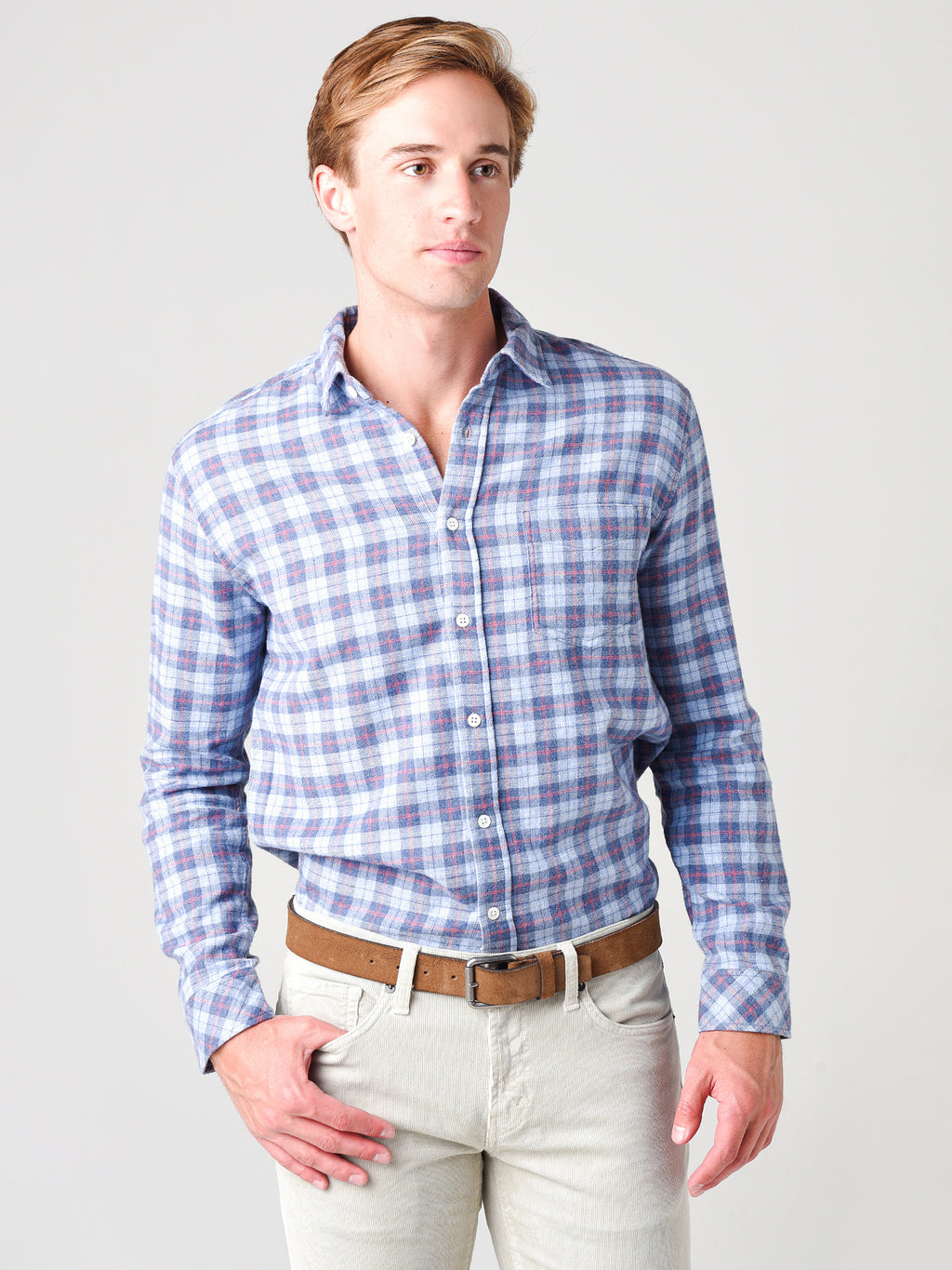 Rails Men's Sussex Button-Down Shirt - Saint Bernard