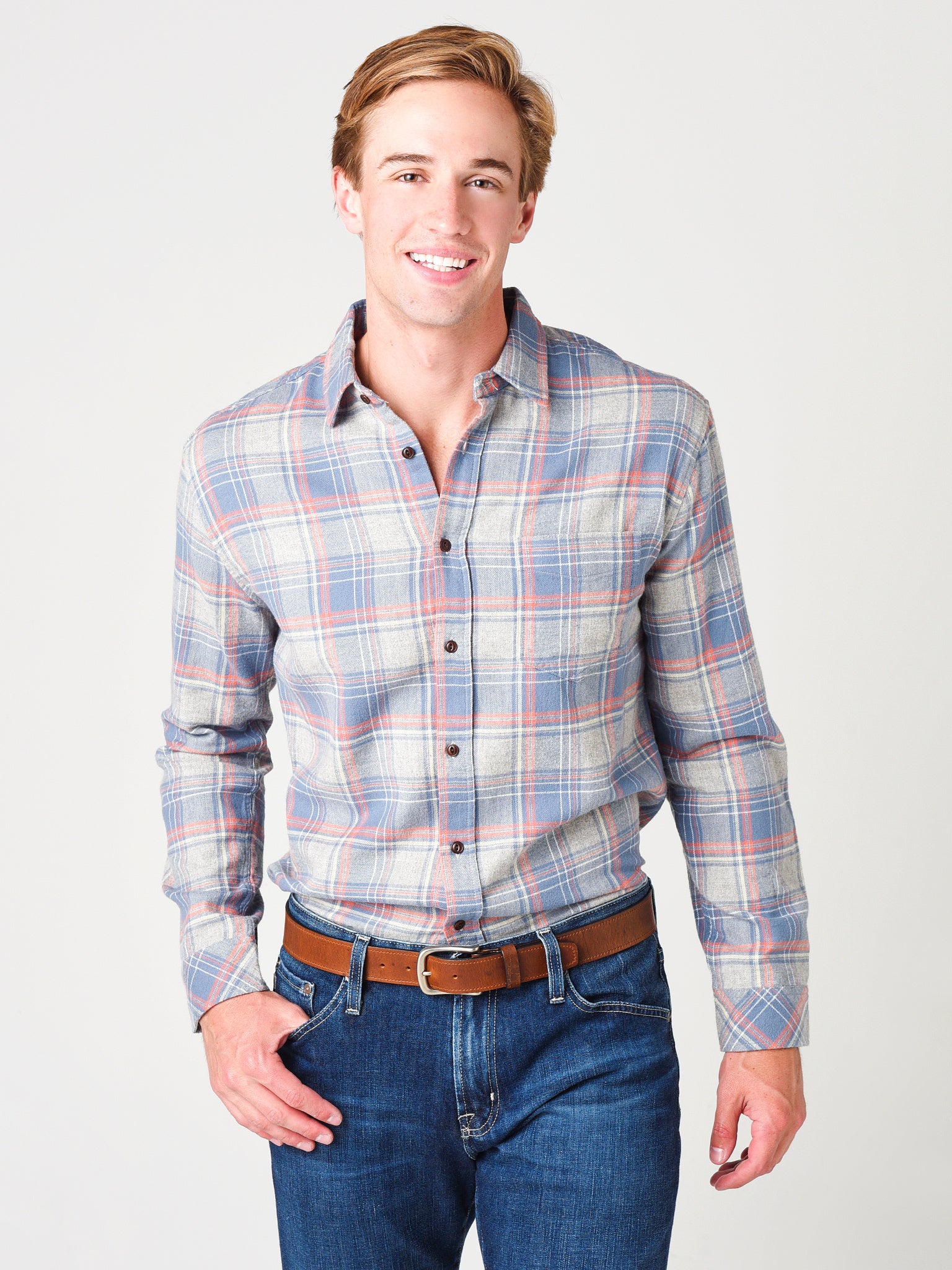 Rails Men's Sussex Button-Down Shirt - Saint Bernard