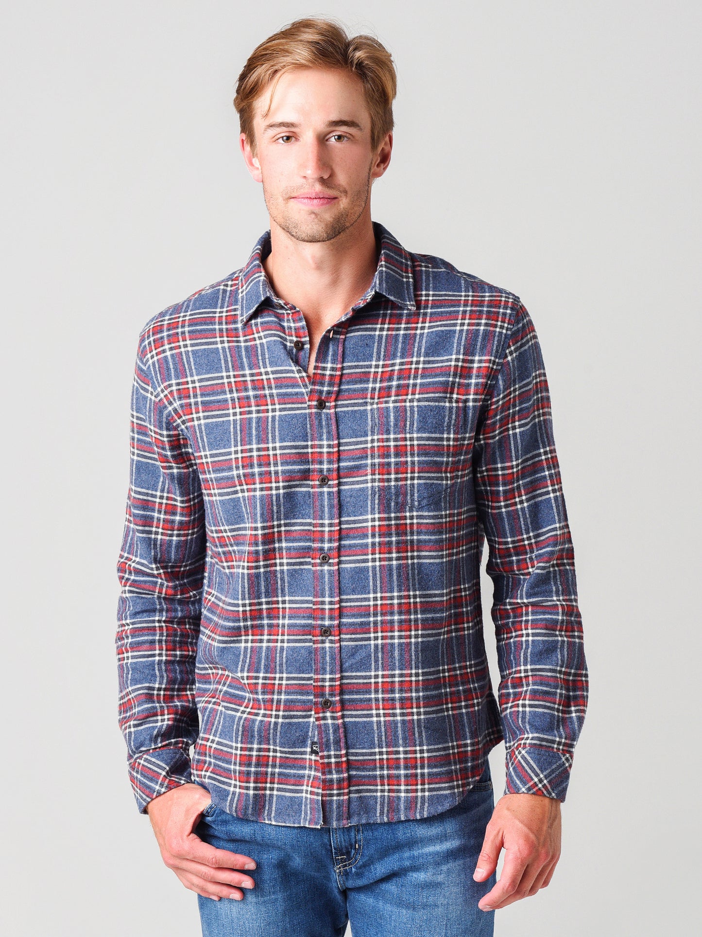 Rails Men's Sussex Button Down Shirt - Saint Bernard
