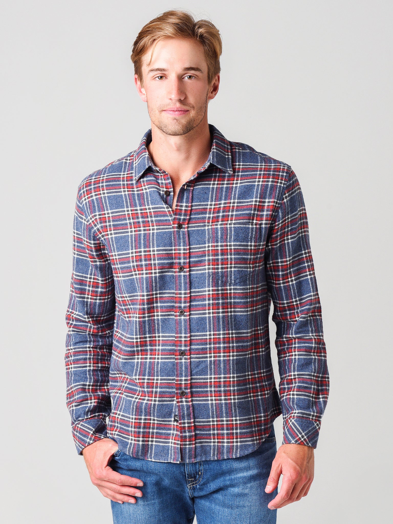 Rails Men's Sussex Button Down Shirt - Saint Bernard