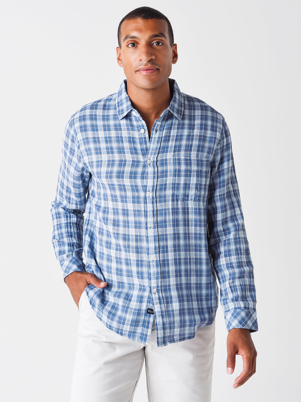 Rails Men's Owens Long Sleeve Button-Down Shirt - Saint Bernard