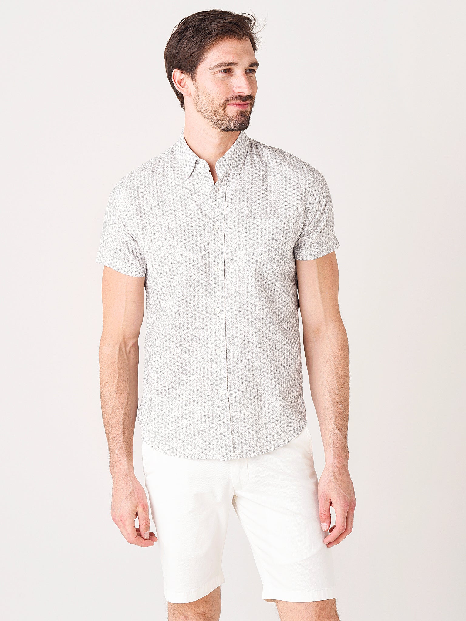 Rails Men's Carson Daised Short Sleeve Button-Down Shirt - Saint Bernard