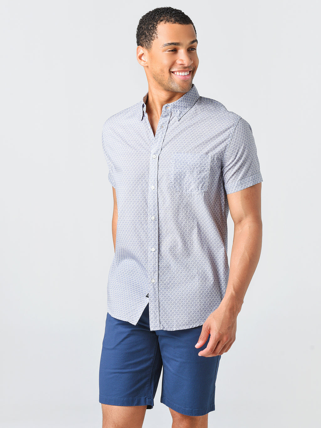 Rails Men's Carson Short-Sleeve Button-Down Shirt - Saint Bernard