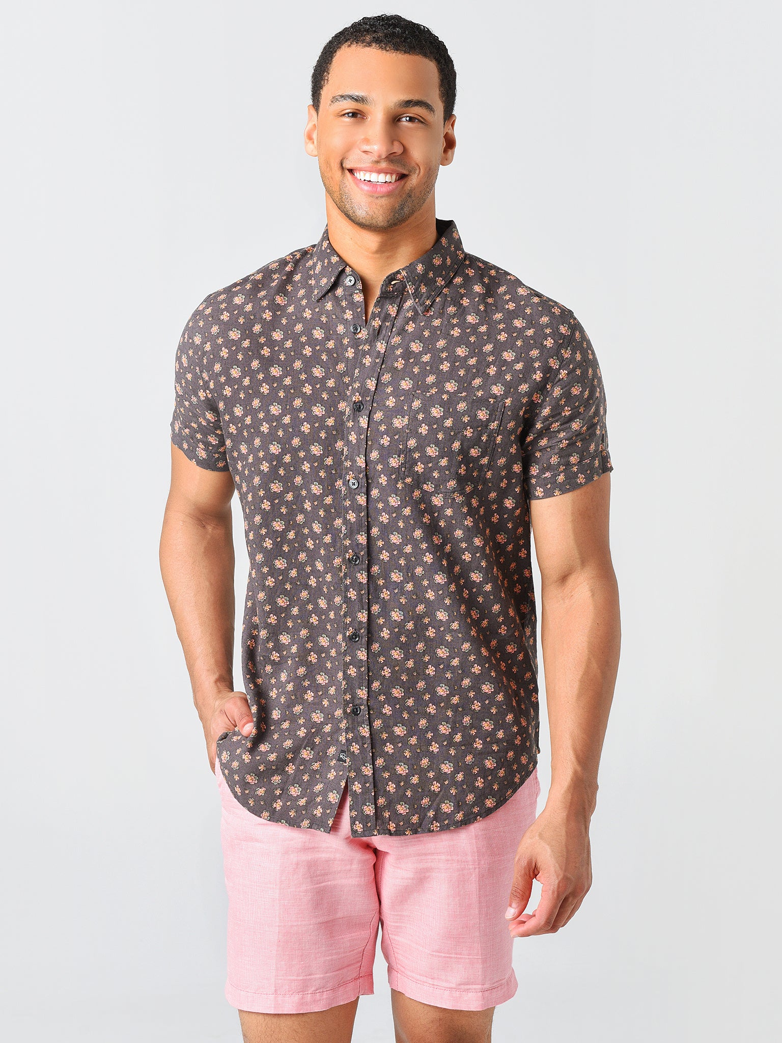 Rails Men's Carson Short-Sleeve Button-Down Shirt - Saint Bernard