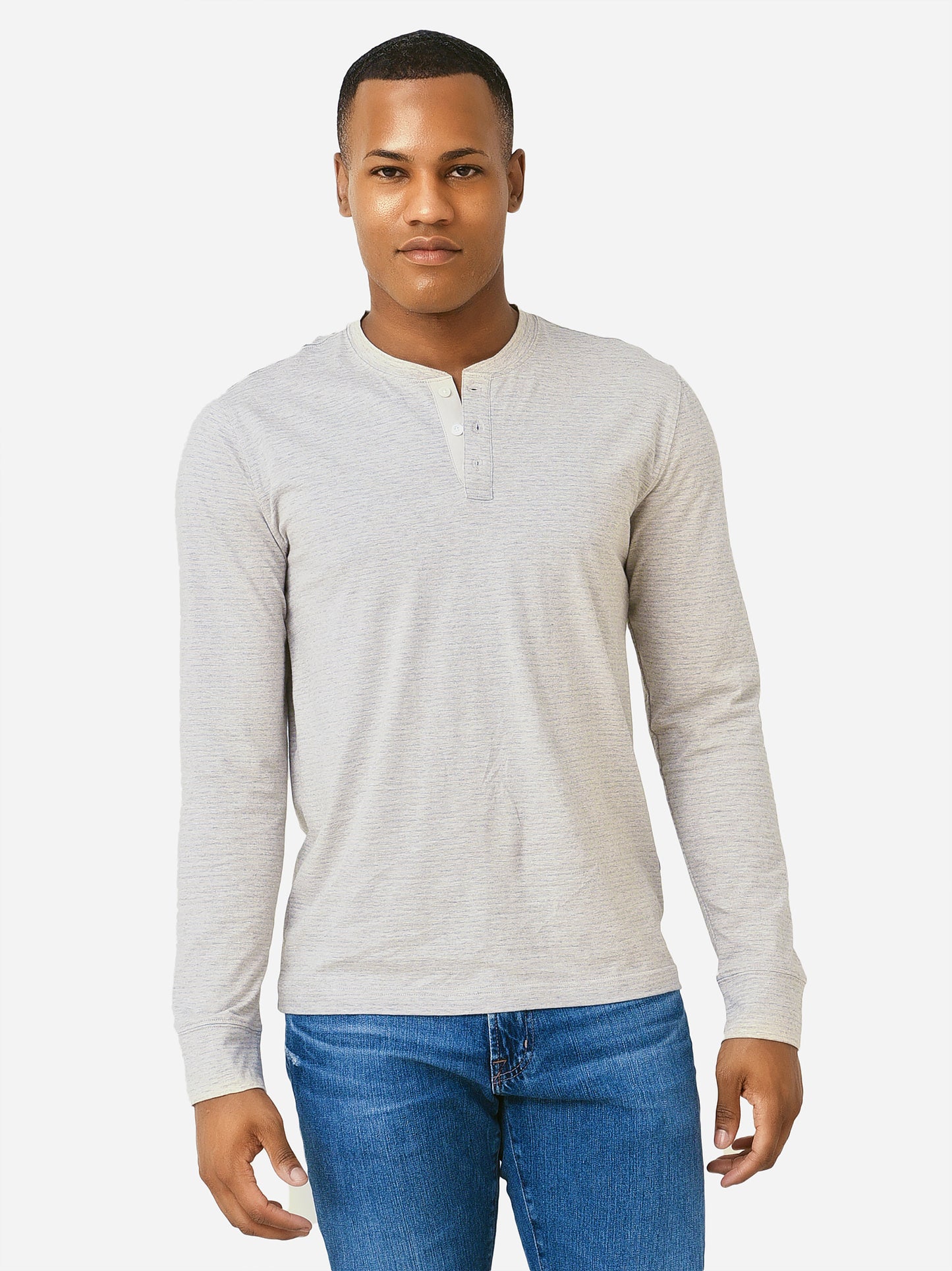 Rails Men's Skhi Long Sleeve Henley Shirt - Saint Bernard