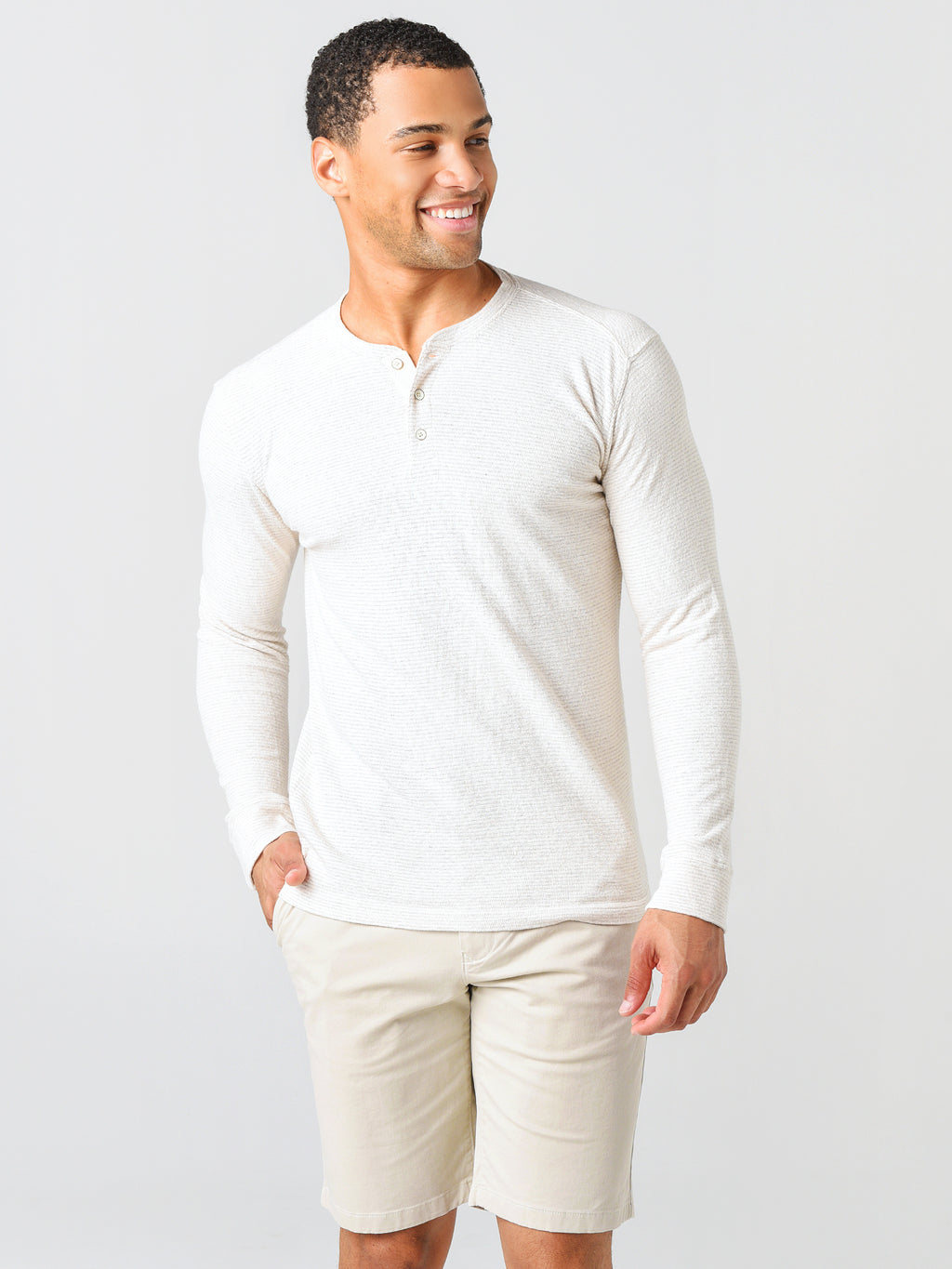 Rails Men’s Skhi Henley Tee - Saint Bernard