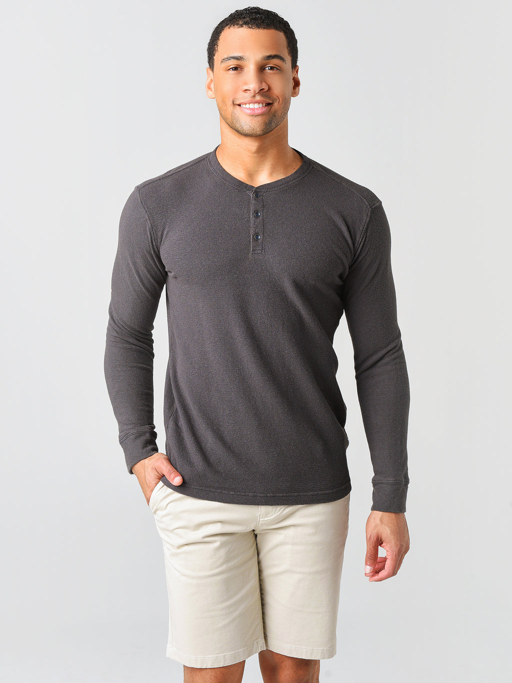 Rails Men’s Skhi Henley Tee - Saint Bernard