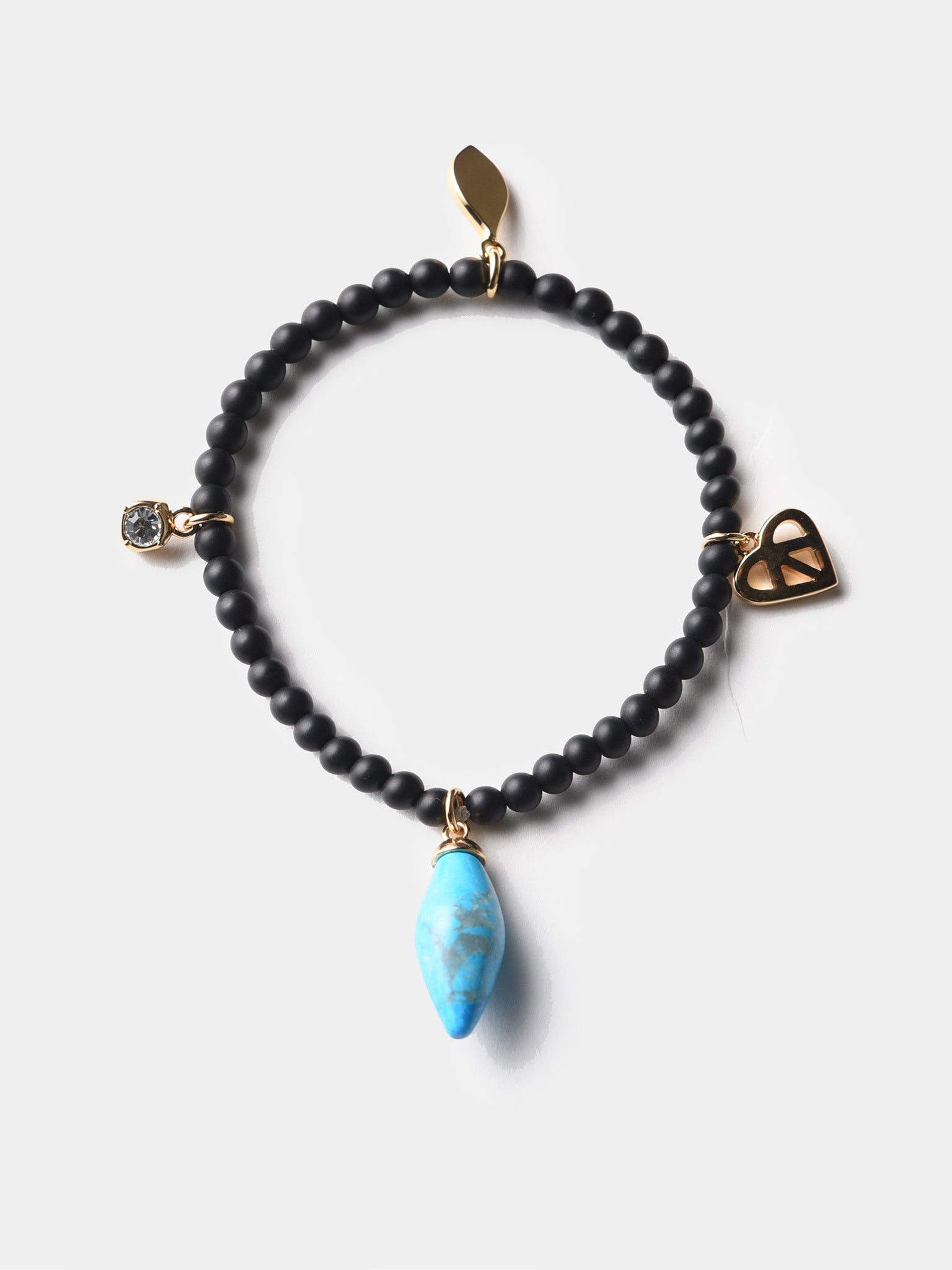 Rebecca Minkoff Turquoise Drop Beaded Stretch Bracelet - Saint Bernard