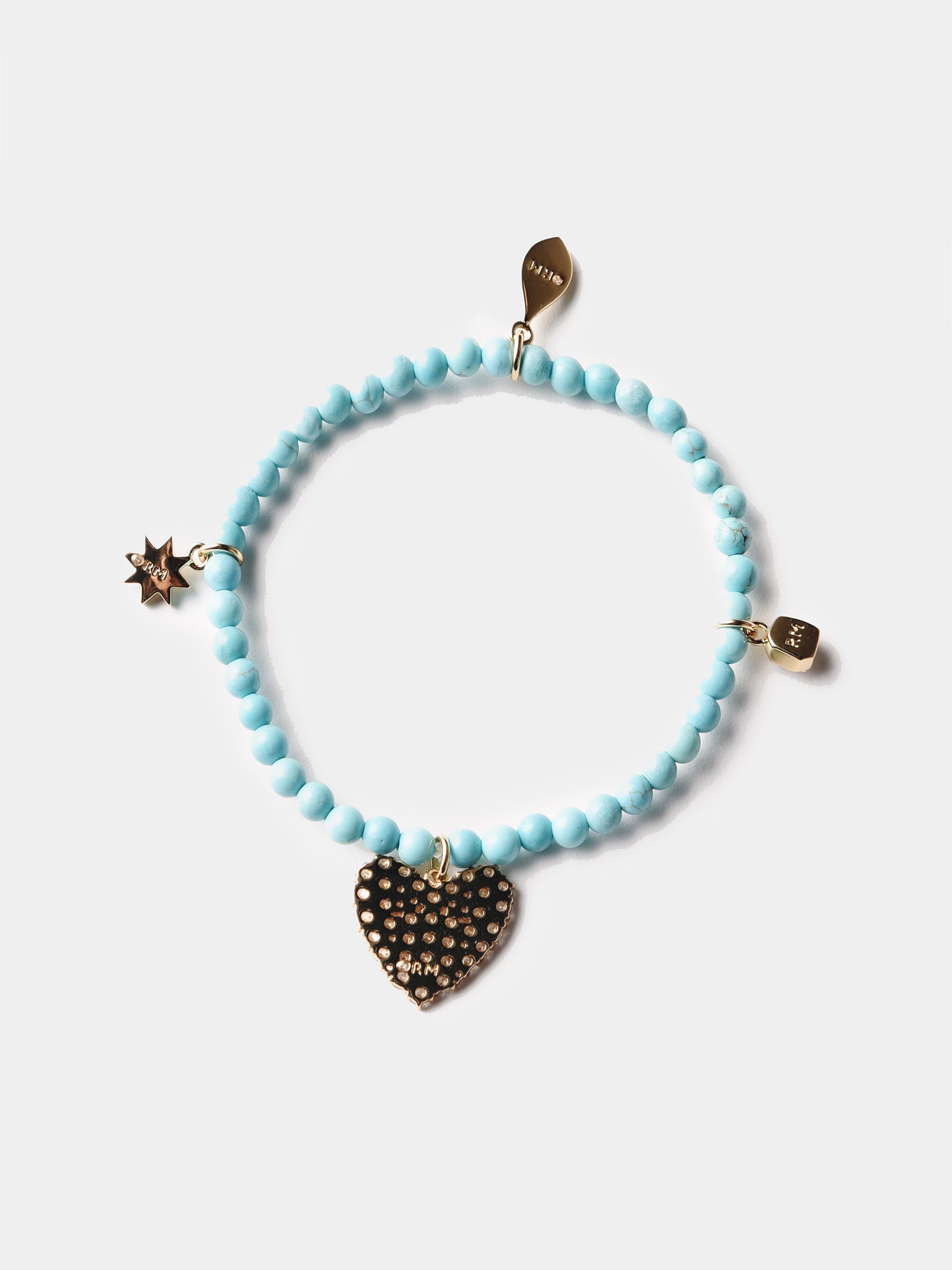 Rebecca Minkoff Turquoise Beaded Stretch Bracelet - Saint Bernard