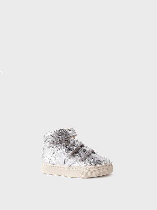 Veja Kids' Small Esplar Mid Fur Suede Velcro Sneaker