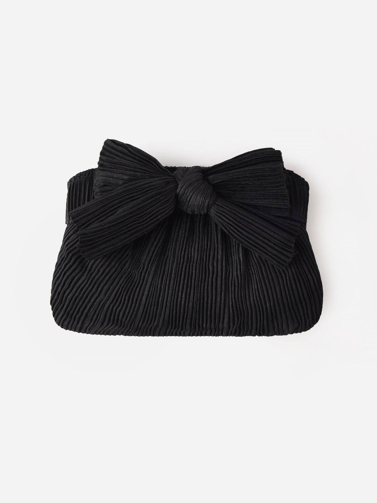 Loeffler Randall Rochelle Mini Pleated Bow Clutch - Saint Bernard